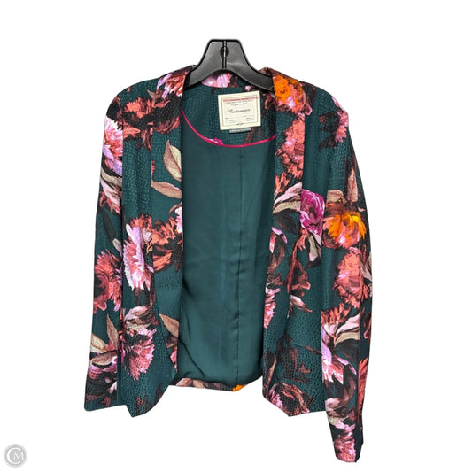 Blazer By Clothes Mentor In Floral Print, Size: 6