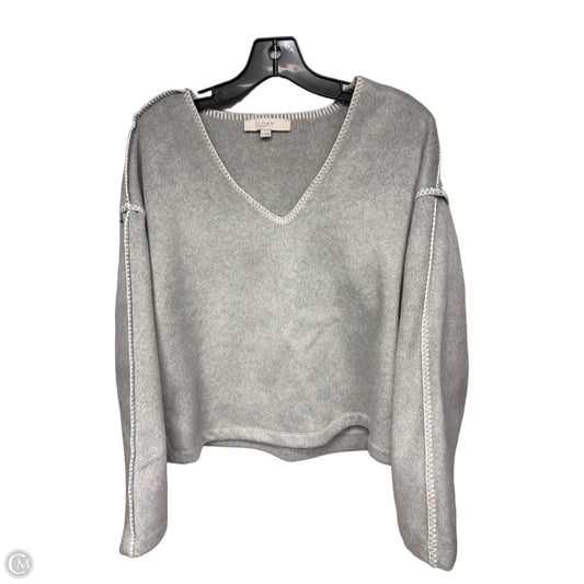 Top Long Sleeve By Loft In Grey, Size: S