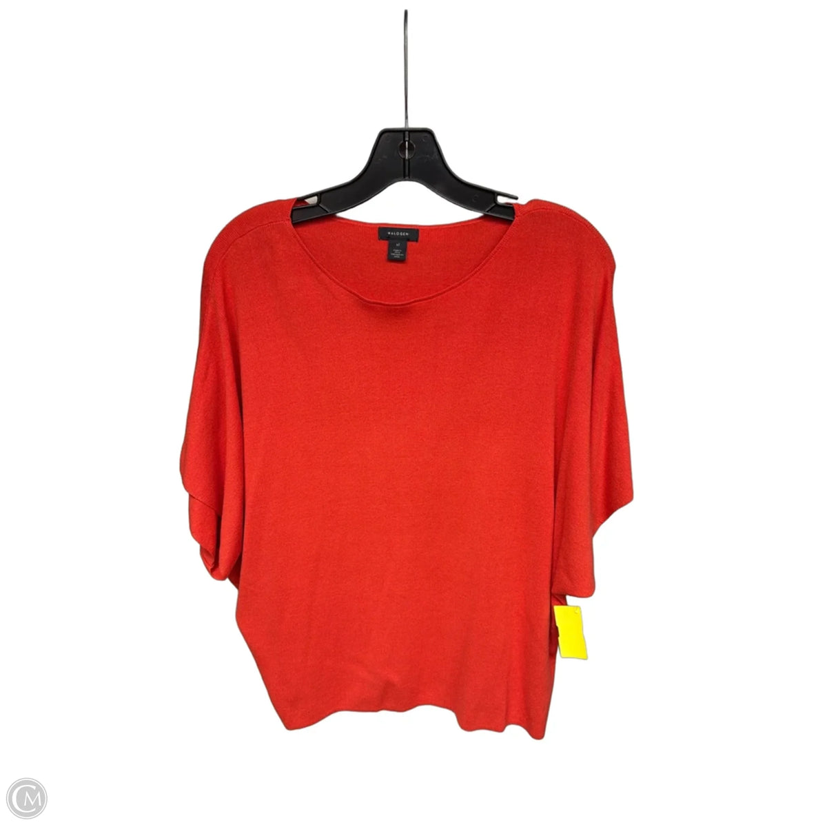 Sweater Short Sleeve By Halogen In Red, Size: Xl