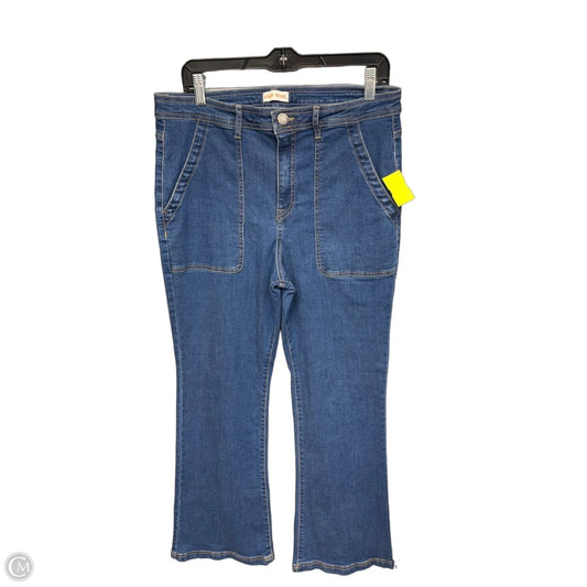 Jeans Wide Leg By Knox Rose In Blue Denim, Size: 14