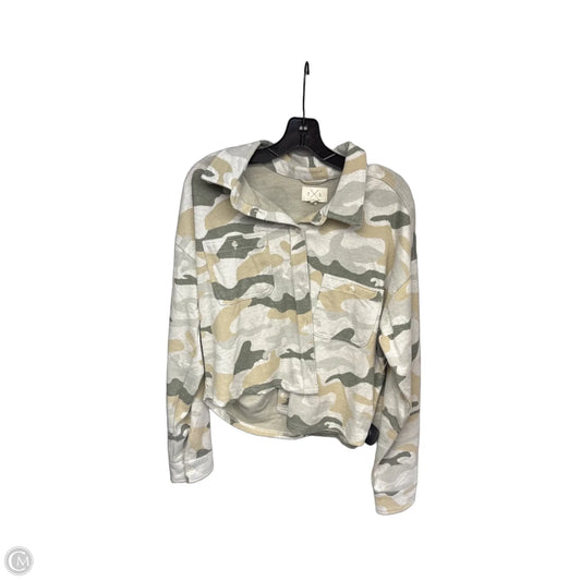 Jacket Shirt By Thread And Supply In Camouflage Print, Size: Xl