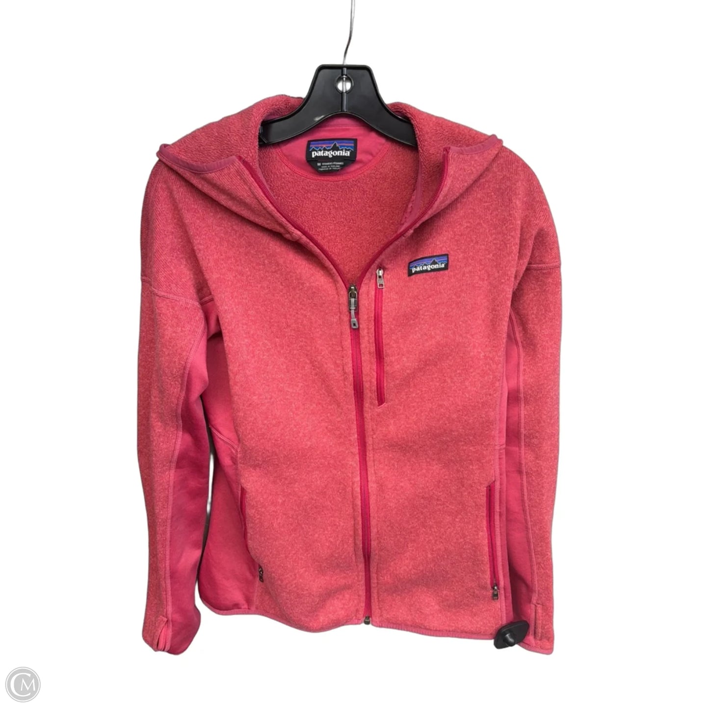 Athletic Sweatshirt Hoodie By Patagonia In Pink, Size: M