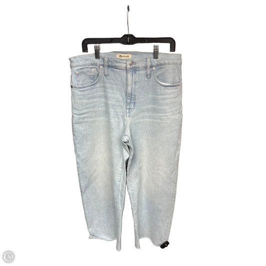 Jeans Wide Leg By Madewell In Blue Denim, Size: 12