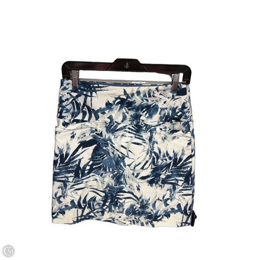 Skort By Sc & Co In Blue & White, Size: S