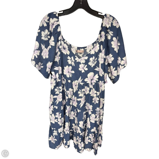 Dress Casual Short By So In Blue & Purple, Size: Xl