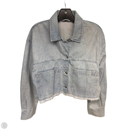 Jacket Denim By Divided In Blue Denim, Size: S