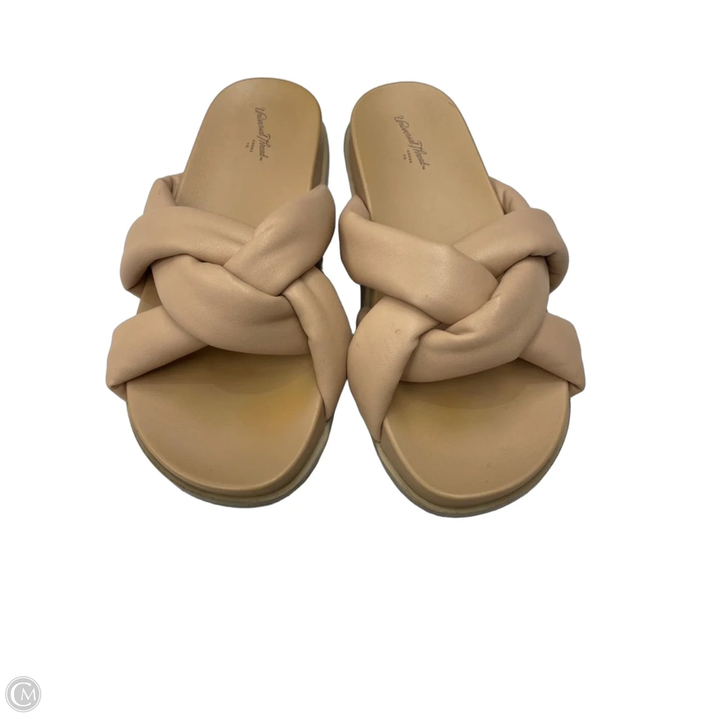Sandals Flats By Universal Thread In Cream, Size: 6