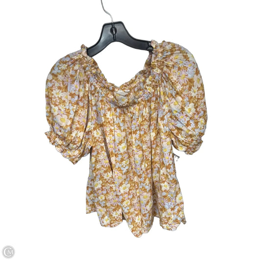 Top Short Sleeve By Gap In Floral Print, Size: M