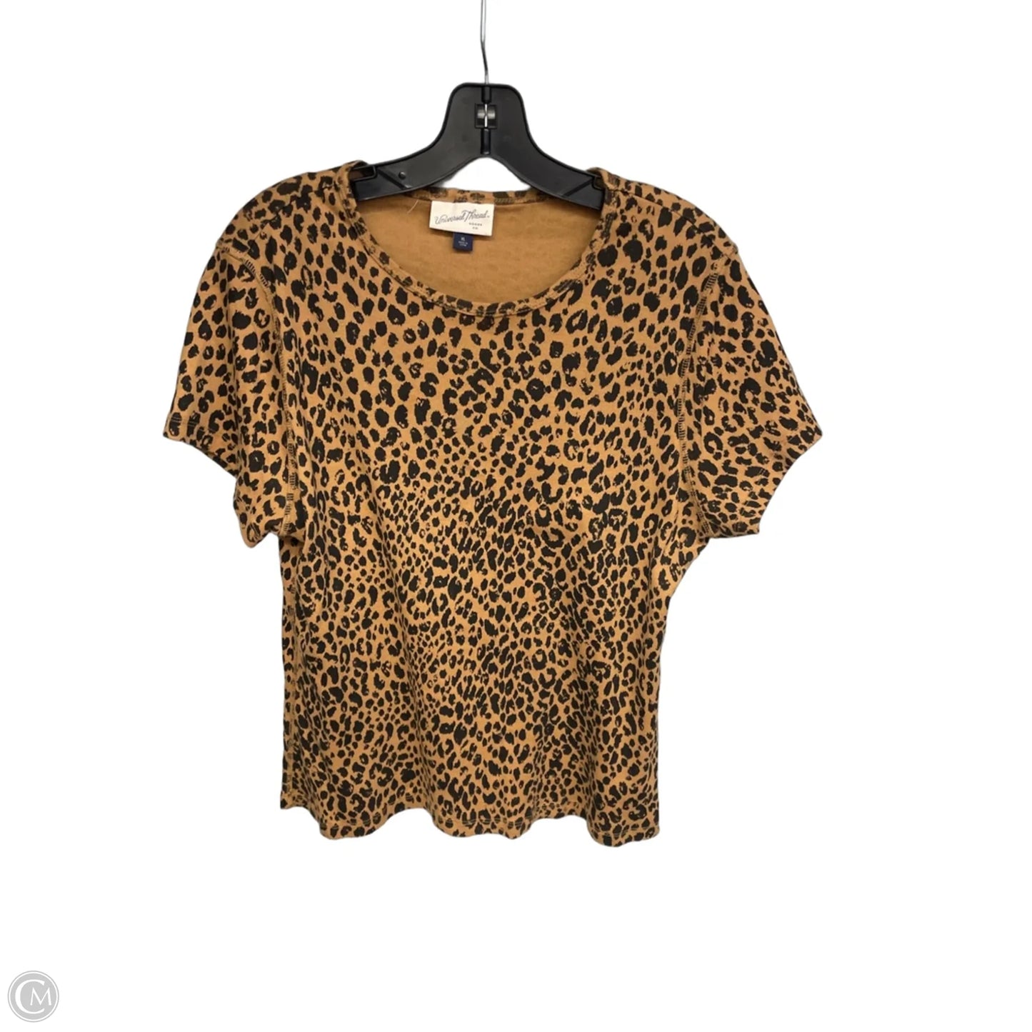 Top Short Sleeve By Universal Thread In Animal Print, Size: Xl