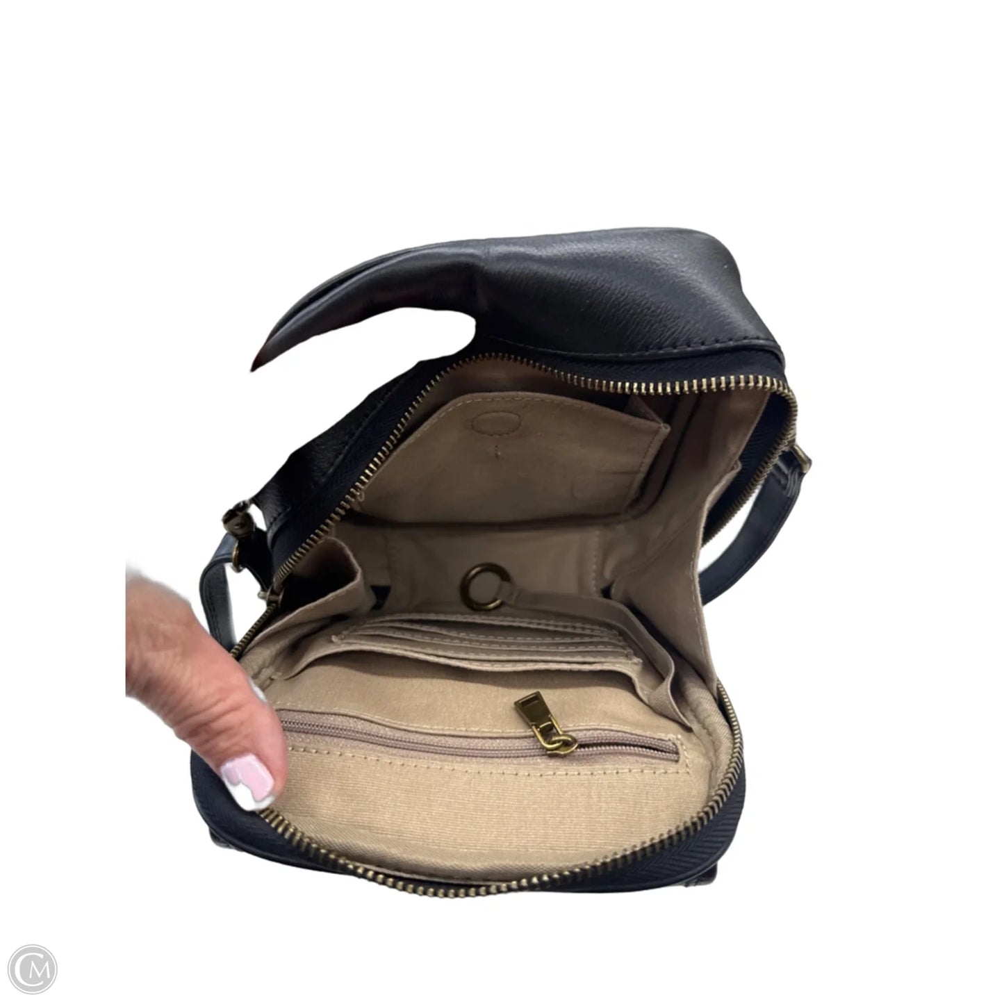 Crossbody Leather By Clothes Mentor, Size: Medium