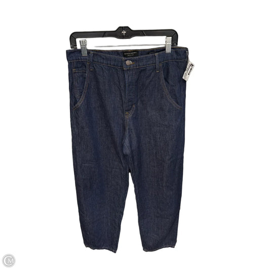 Jeans Wide Leg By Banana Republic In Blue Denim, Size: 6p