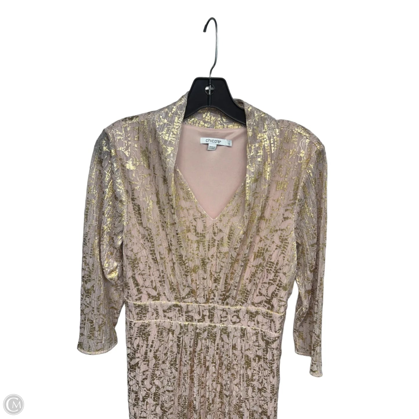 Dress Party Long By Chicos In Pink, Size: 8