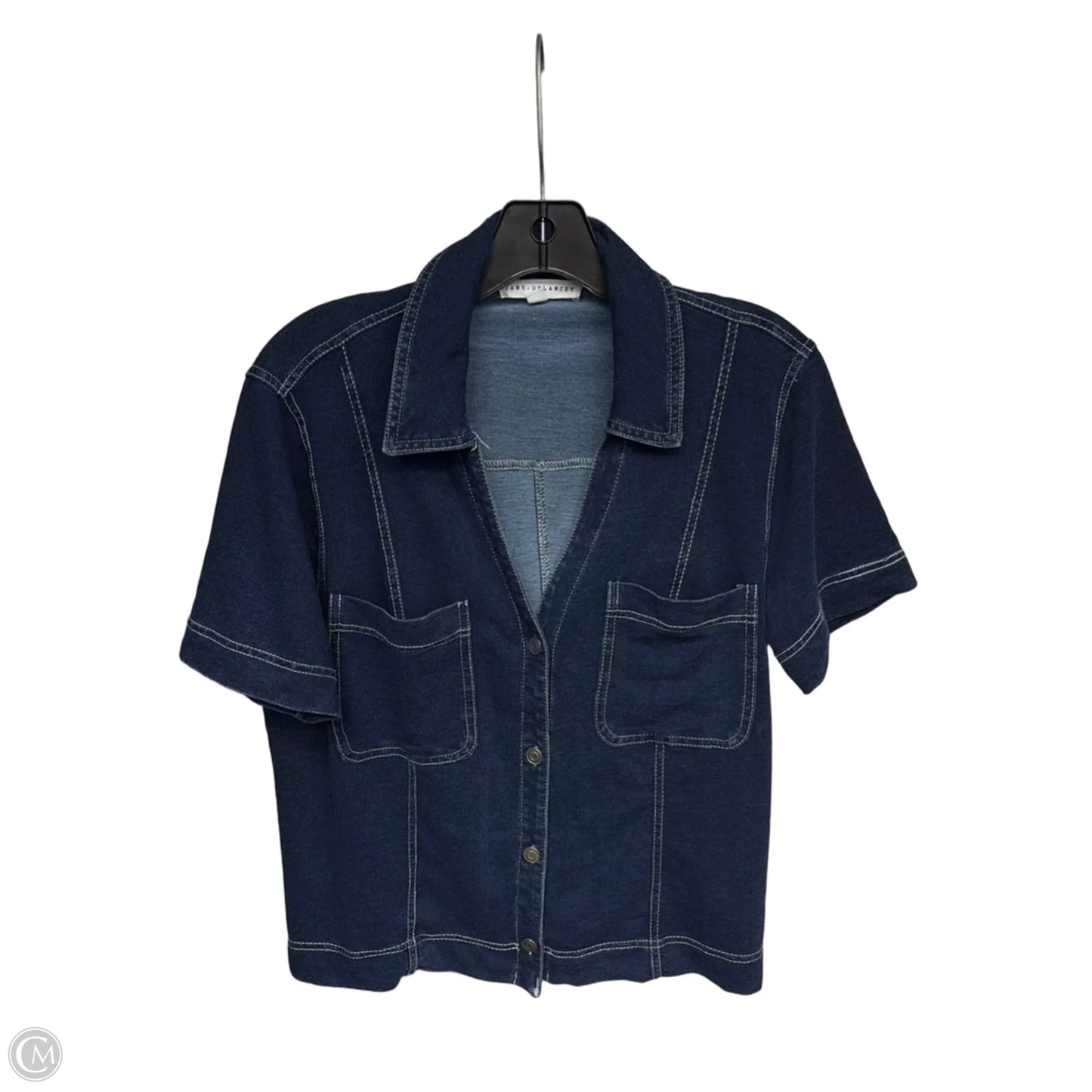 Top Short Sleeve By Jane And Delancey In Blue, Size: M