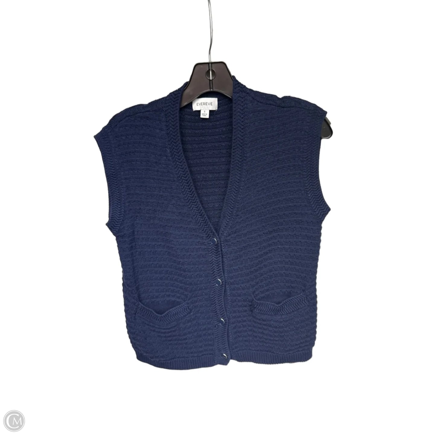 Top Sleeveless By Evereve In Navy, Size: S