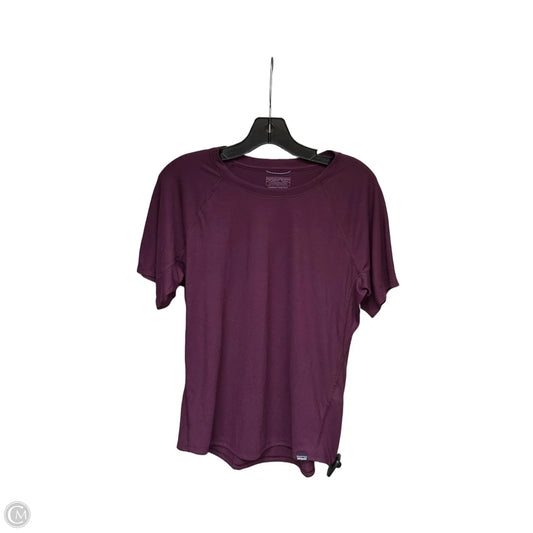 Athletic Top Short Sleeve By Patagonia In Purple, Size: M