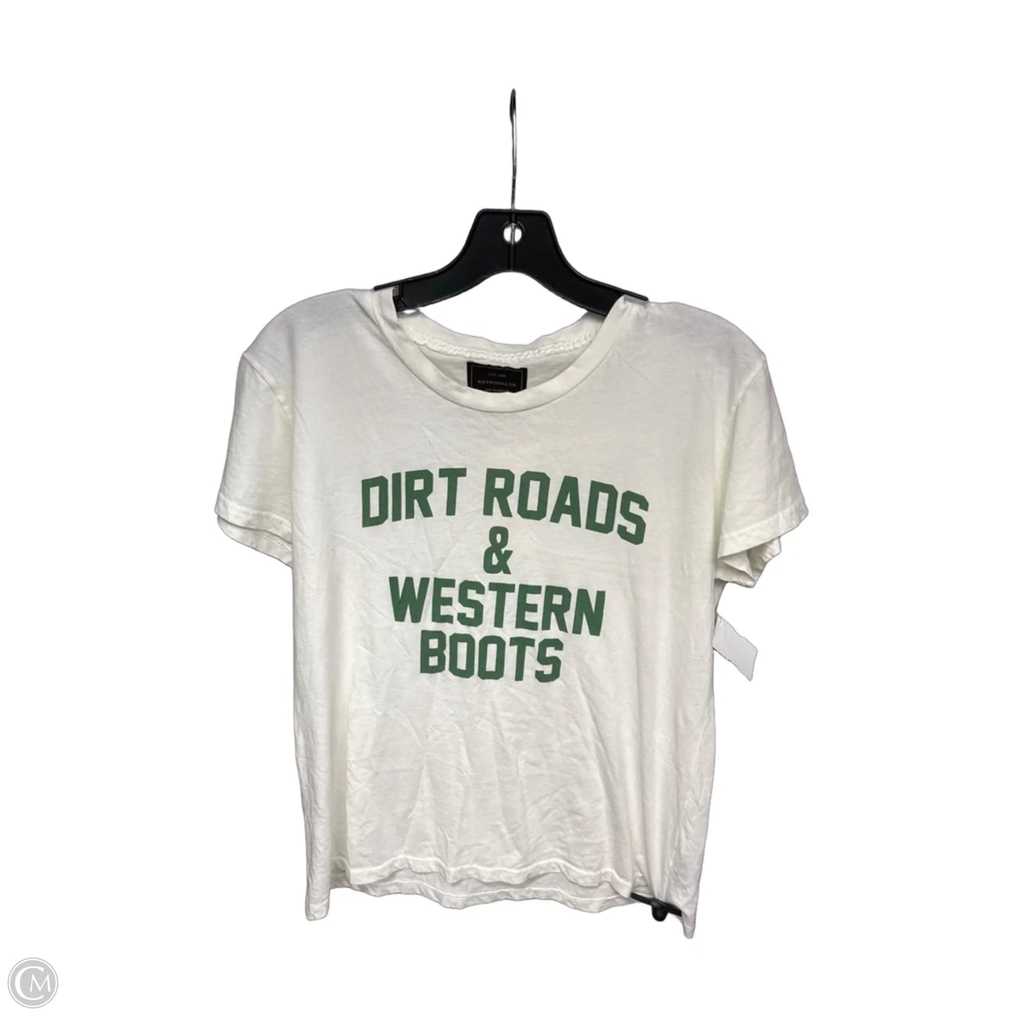 Top Short Sleeve By Clothes Mentor In White, Size: S