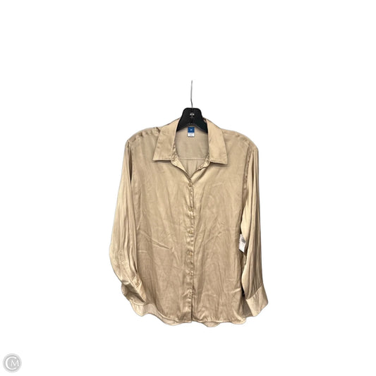 Top Long Sleeve By Old Navy In Gold, Size: Xs
