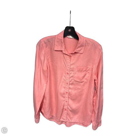 Top Long Sleeve By Caslon In Pink, Size: Xs