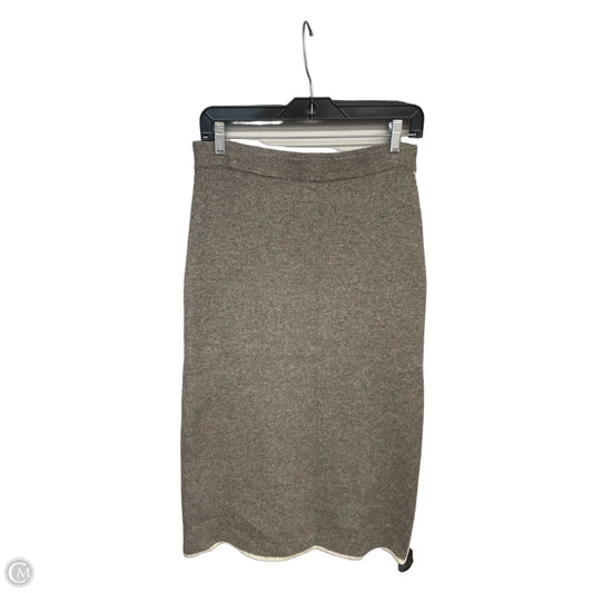 Skirt Midi By Zara In Brown, Size: M