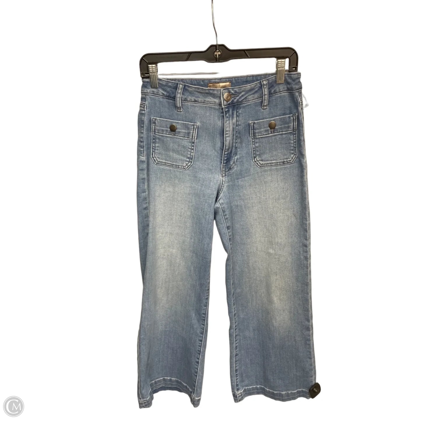 Jeans Wide Leg By Kut In Blue Denim, Size: 0