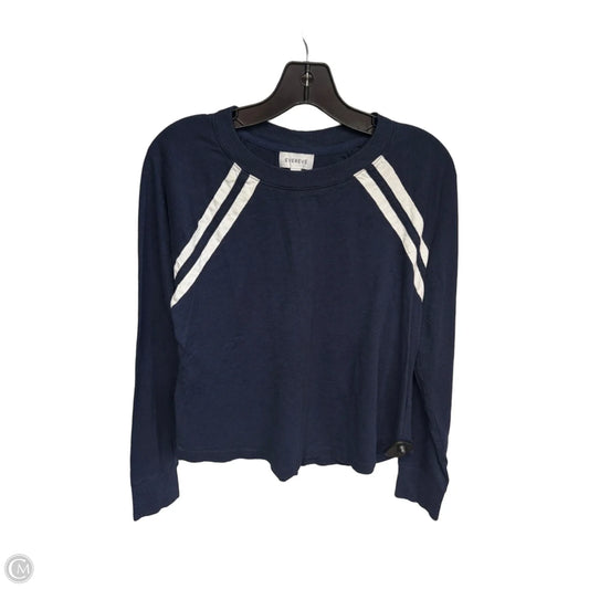 Top Long Sleeve By Evereve In Navy, Size: M