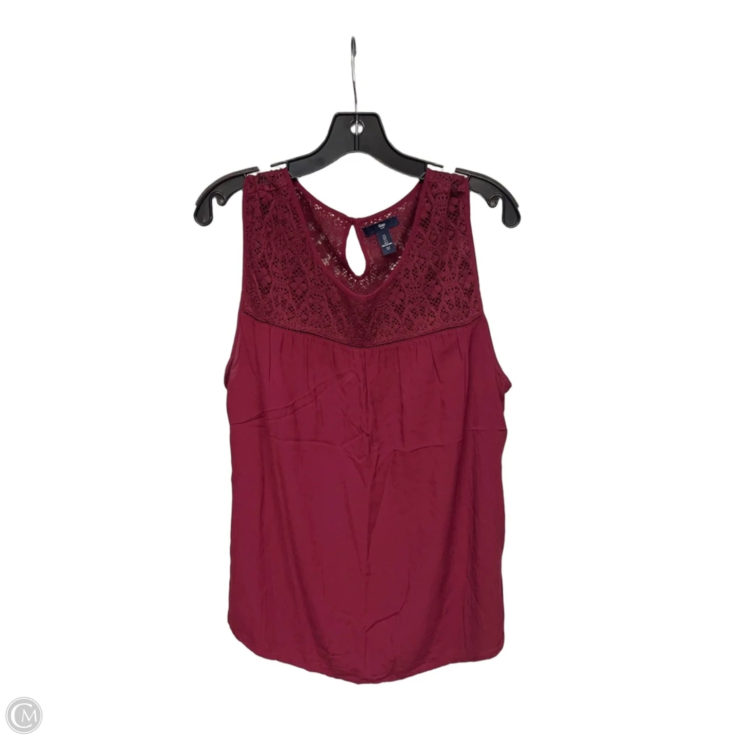 Top Sleeveless By Gap In Red, Size: L