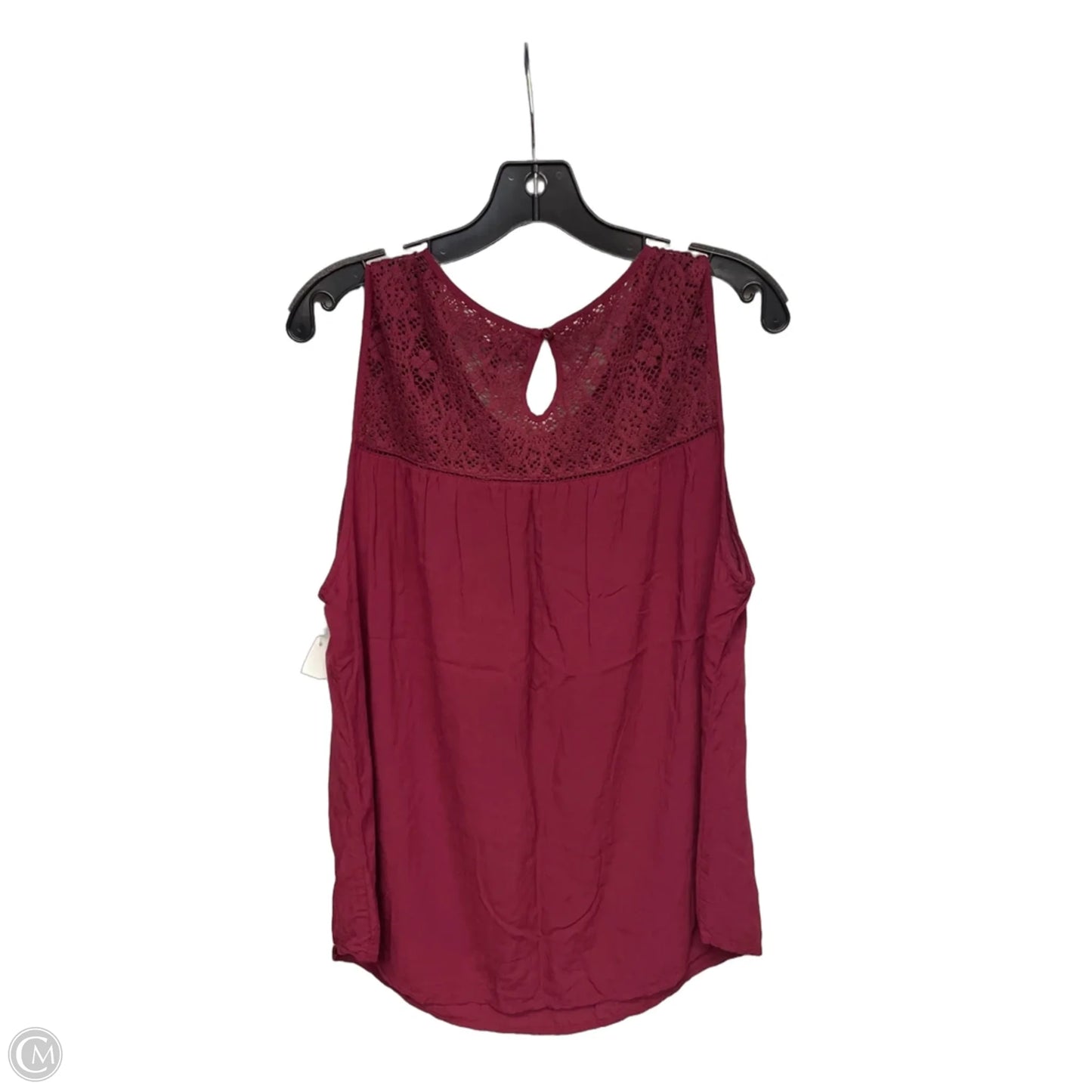 Top Sleeveless By Gap In Red, Size: L