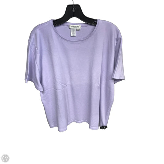 Top Short Sleeve By Coldwater Creek In Purple, Size: 3x