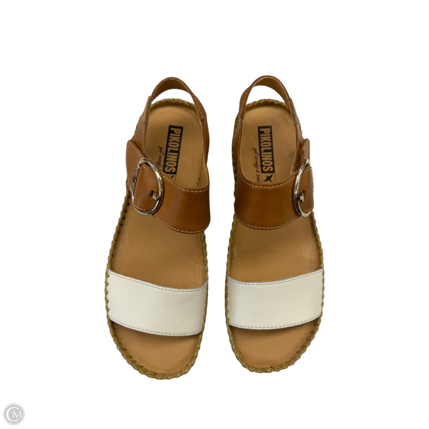 Sandals Heels Wedge By Pikolinos In Brown, Size: 9