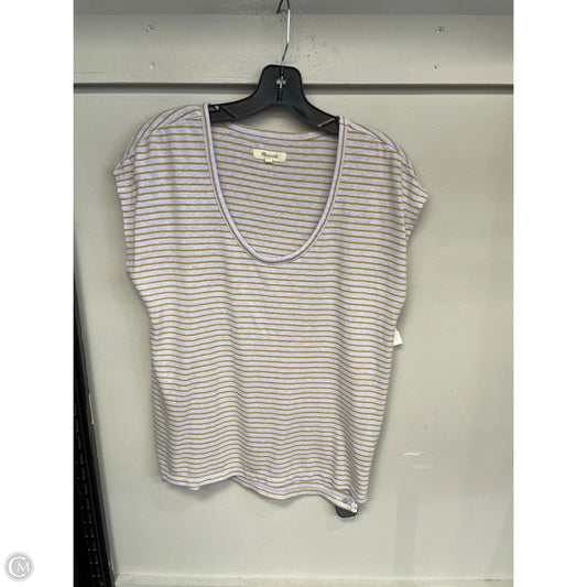 Top Short Sleeve By Madewell In Purple, Size: S