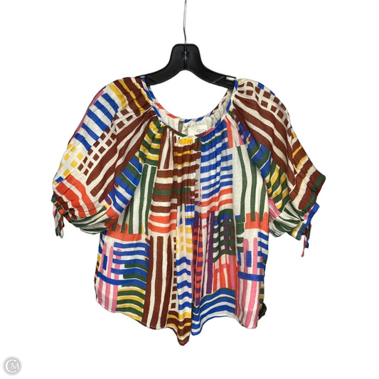 Top Short Sleeve By Pinch In Multi-colored, Size: S