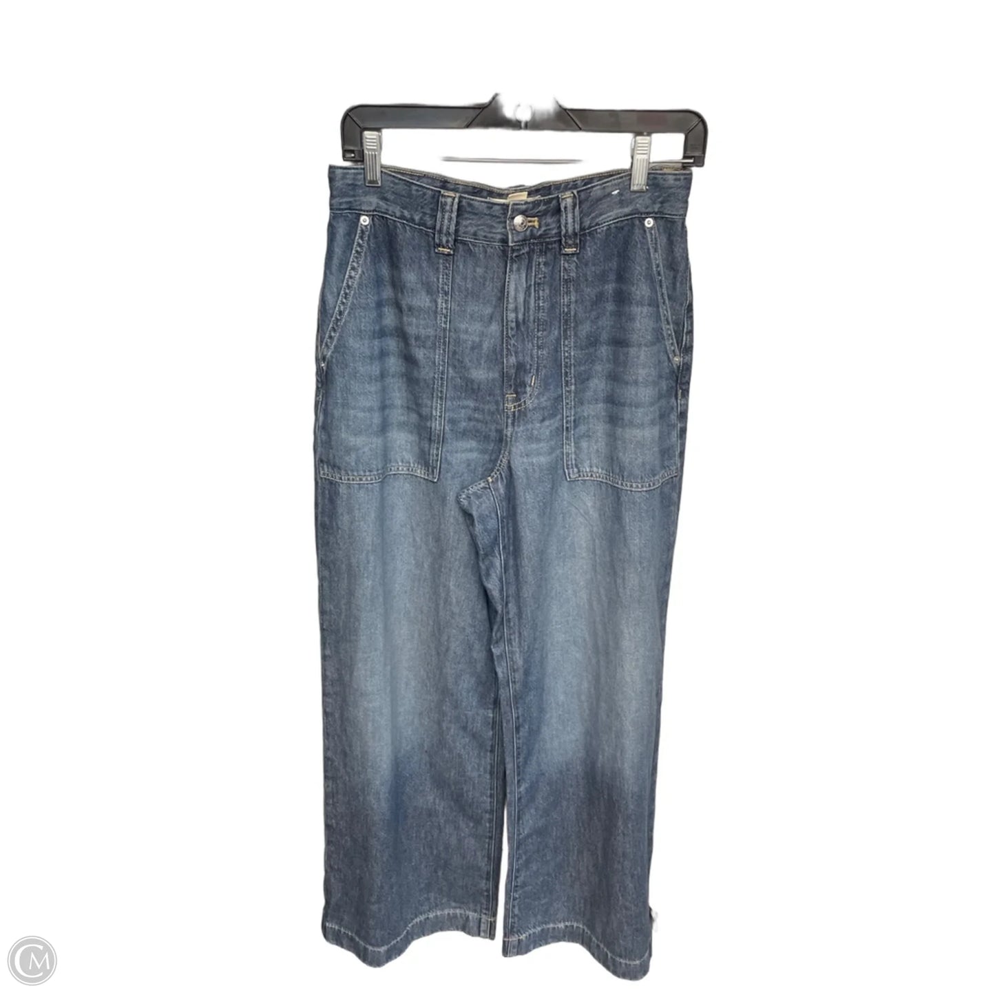 Jeans Wide Leg By Madewell In Blue Denim, Size: 4