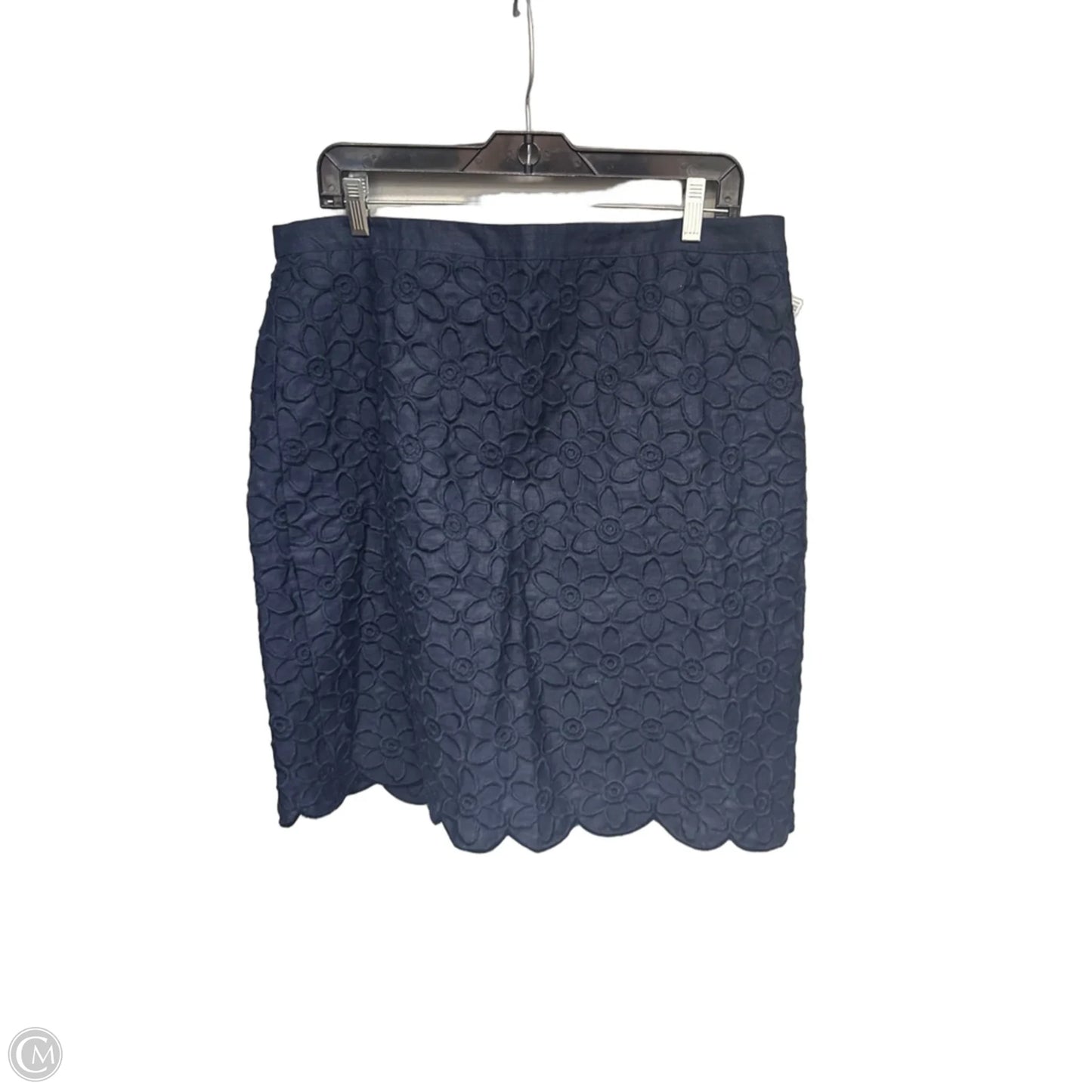 Skirt Midi By Talbots In Navy, Size: Xl