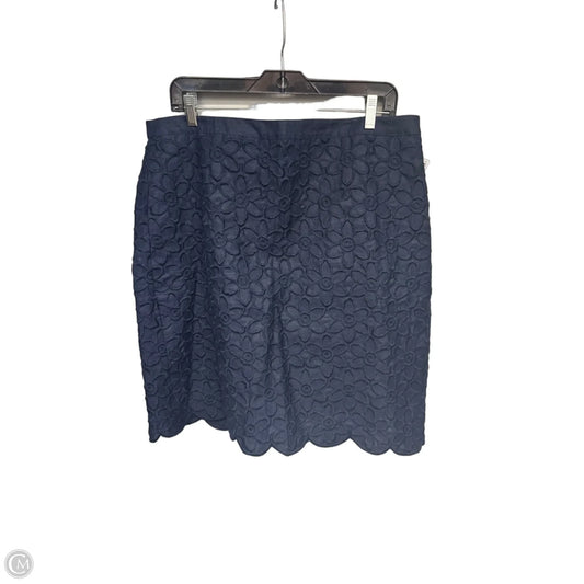 Skirt Midi By Talbots In Navy, Size: Xl