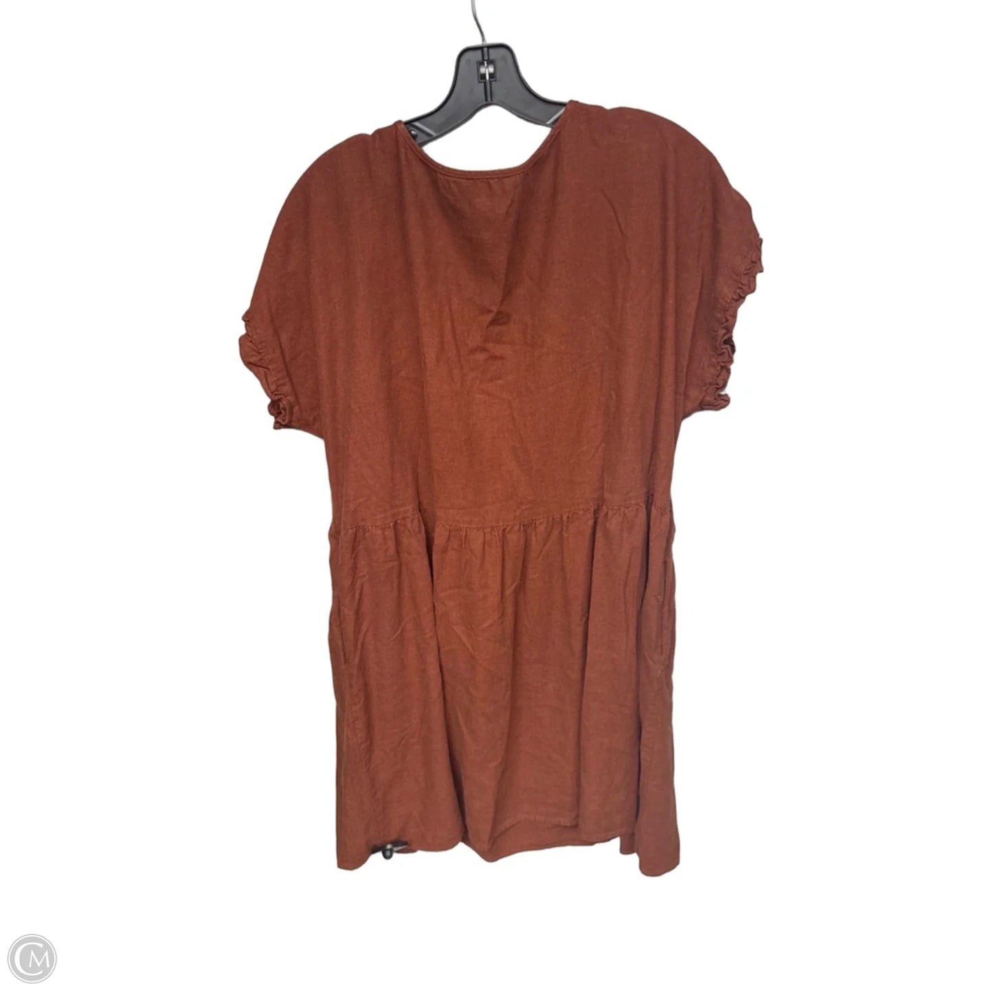 Dress Casual Midi By Sonoma In Orange, Size: Xl