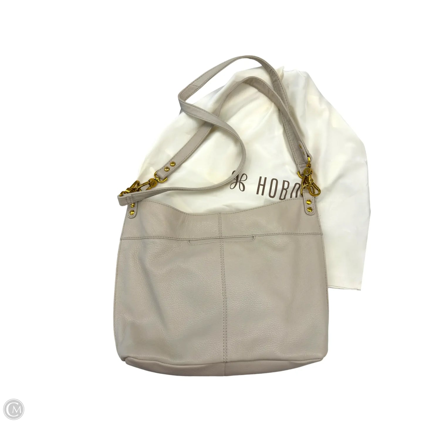 Handbag Leather By Hobo Intl, Size: Large