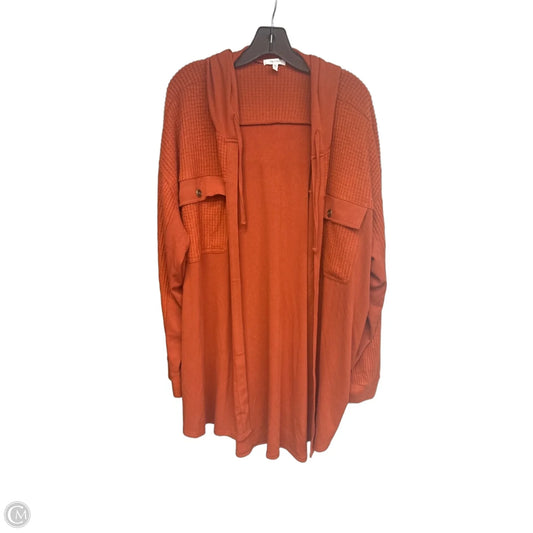 Cardigan By Maurices In Orange, Size: 3x
