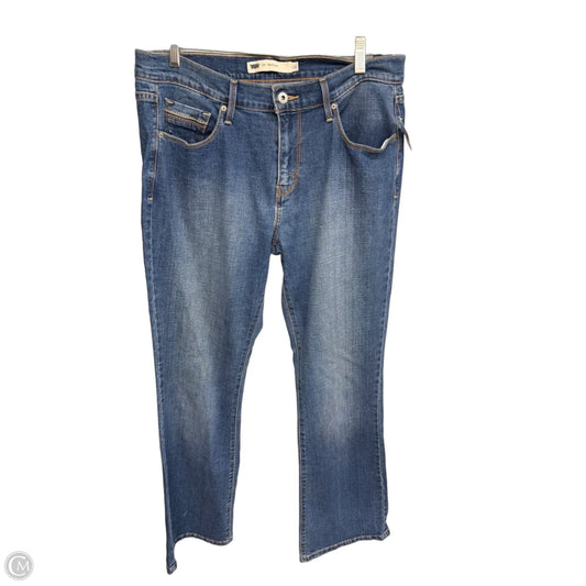 Jeans Boot Cut By Levis In Blue Denim, Size: 10