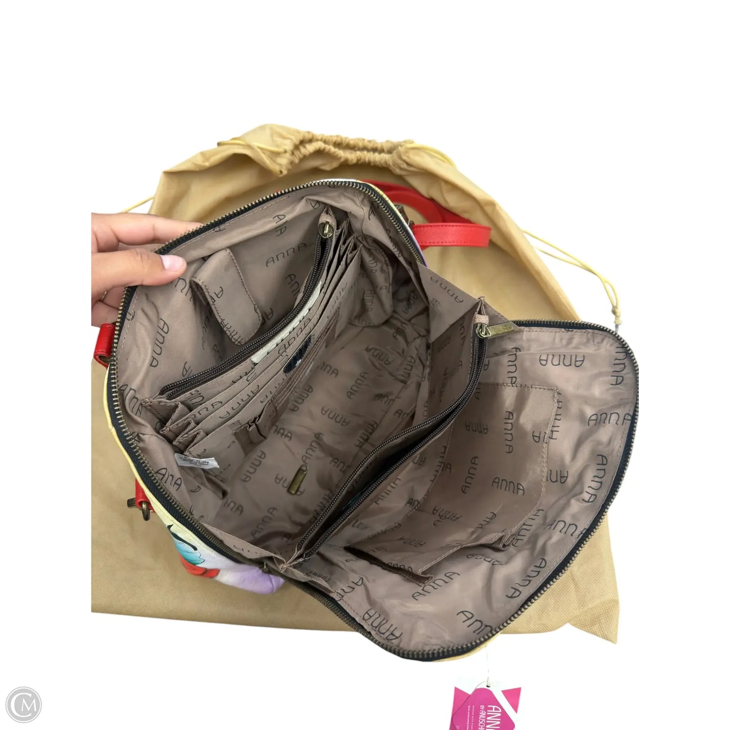 Handbag By Anuschka, Size: Large