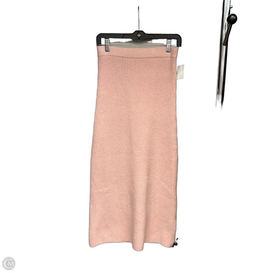 Skirt Midi By H&m In Pink, Size: Xs