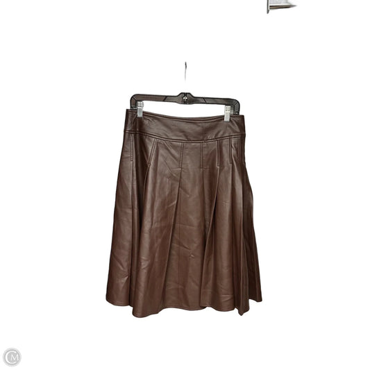 Skirt Midi By Clothes Mentor In Brown, Size: 8