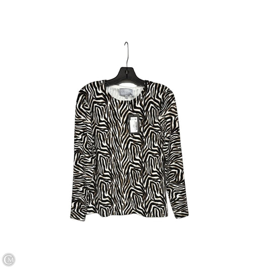 Sweater By Clothes Mentor In Zebra Print, Size: M