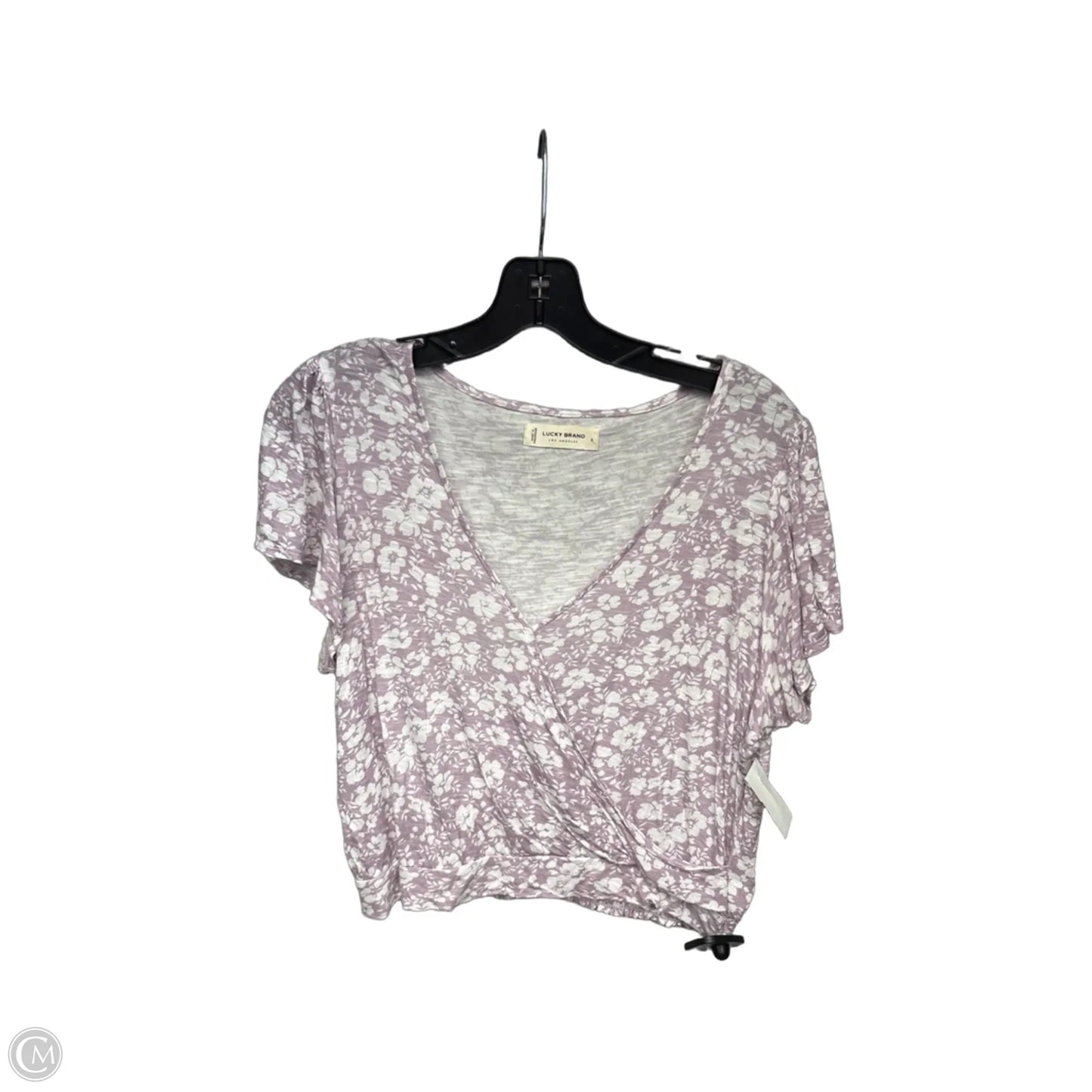 Top Short Sleeve By Lucky Brand In Pink, Size: S
