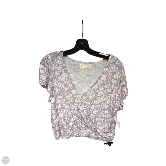 Top Short Sleeve By Lucky Brand In Pink, Size: S