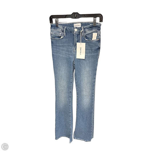 Jeans Boot Cut By Frame In Blue Denim, Size: 26