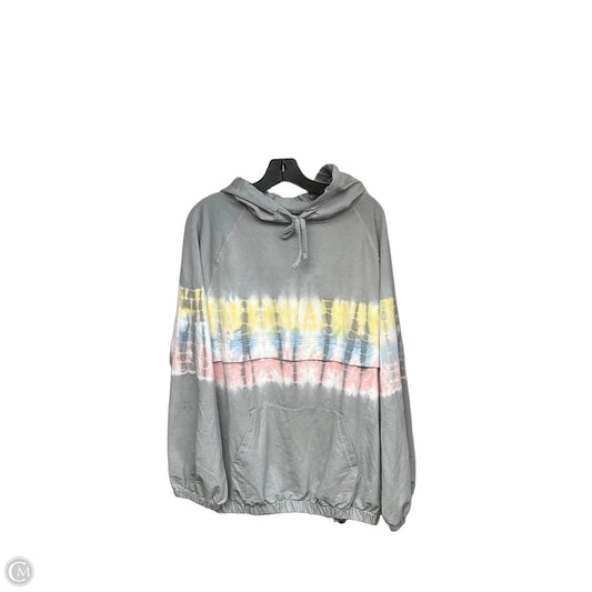 Sweatshirt Hoodie By Main Strip In Grey, Size: L