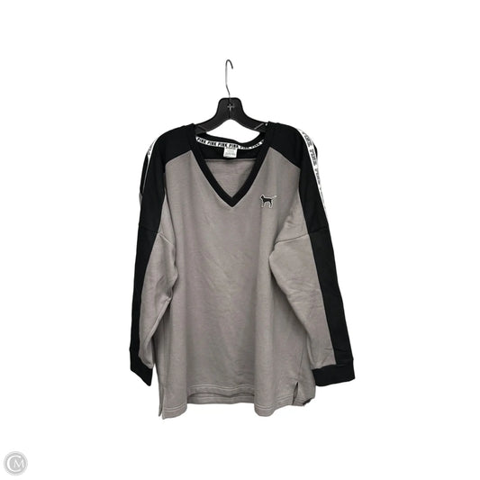 Sweater By Pink In Grey, Size: L