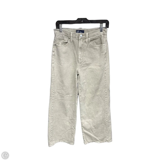 Jeans Wide Leg By Gap In Grey Denim, Size: 2