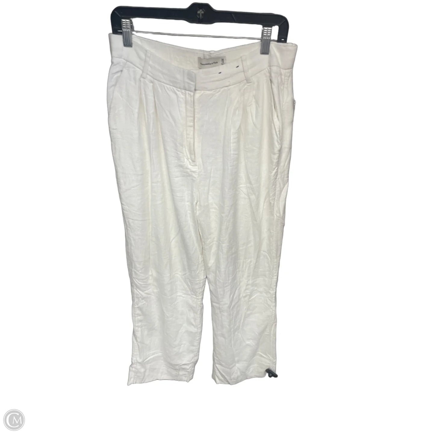 Pants Wide Leg By Abercrombie And Fitch In White, Size: 10