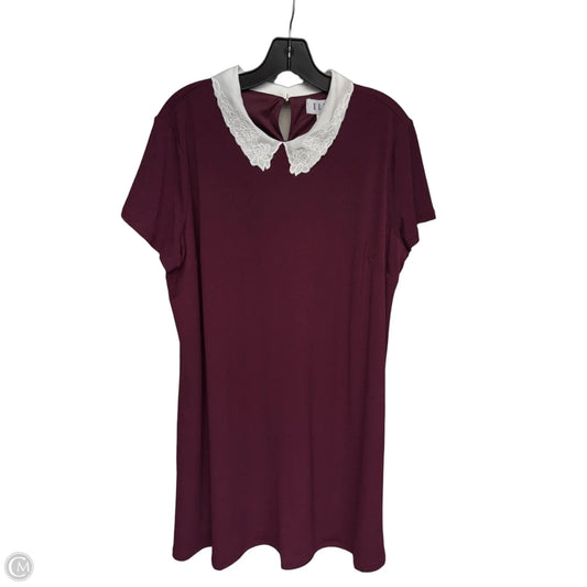 Dress Work By Elle In Purple, Size: Xxl